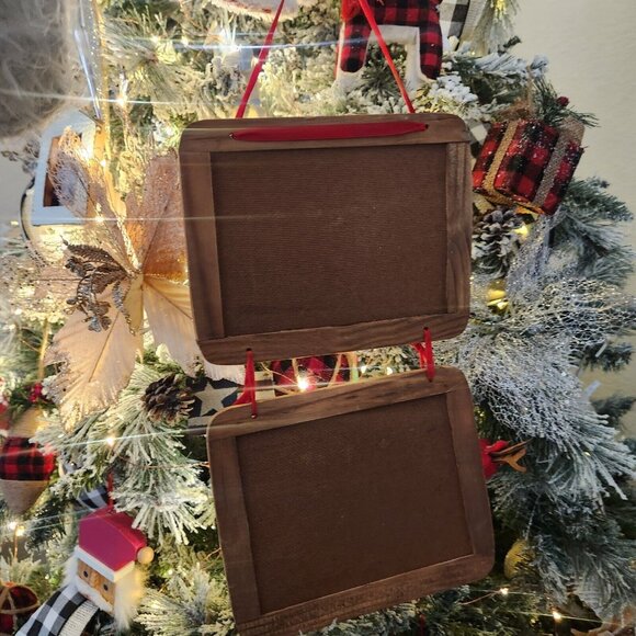 Vintage Handmade‎ Santa Advent Calendar countdown Wood Hand Paint - Picture 5 of 9